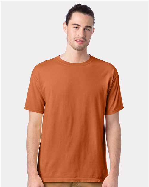 ComfortWash by Hanes Men's Garment-Dyed T-Shirt GDH100 - Texas Orange