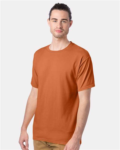 ComfortWash by Hanes Men's Garment-Dyed T-Shirt GDH100 - Texas Orange