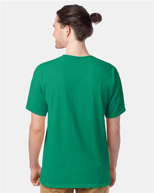 ComfortWash by Hanes Men's Garment-Dyed T-Shirt GDH100 - Rich Green Grass