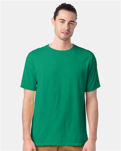 ComfortWash by Hanes Men's Garment-Dyed T-Shirt GDH100 - Rich Green Grass