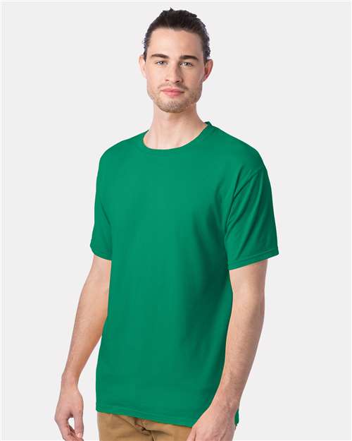 ComfortWash by Hanes Men's Garment-Dyed T-Shirt GDH100 - Rich Green Grass