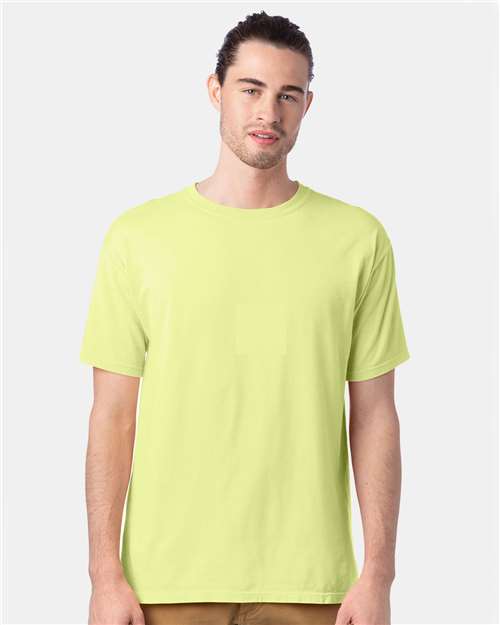 ComfortWash by Hanes Men's Garment-Dyed T-Shirt GDH100 - Chic Lime