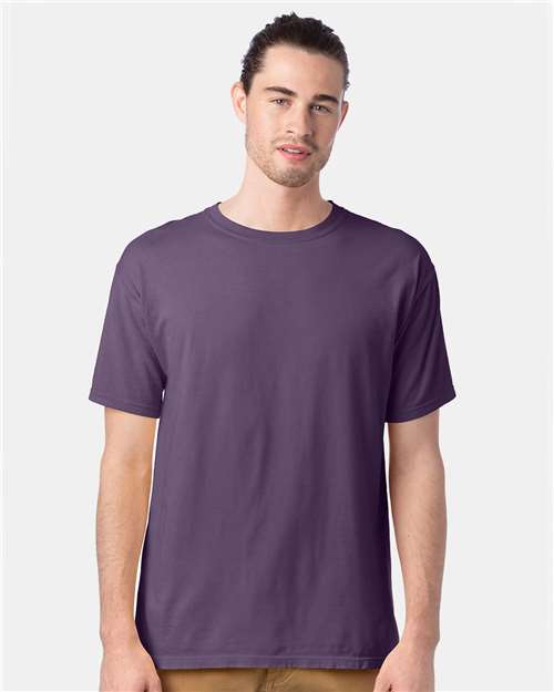 ComfortWash by Hanes Men's Garment-Dyed T-Shirt GDH100 - Grape Soda