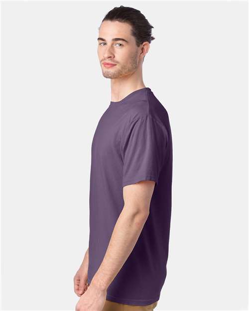 ComfortWash by Hanes Men's Garment-Dyed T-Shirt GDH100 - Grape Soda
