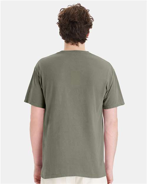 ComfortWash by Hanes Unisex Garment-Dyed Pocket T-Shirt GDH150 - Faded Fatigue