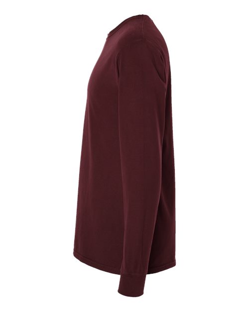 ComfortWash by Hanes Unisex Garment-Dyed Long Sleeve T-Shirt GDH200 - Maroon