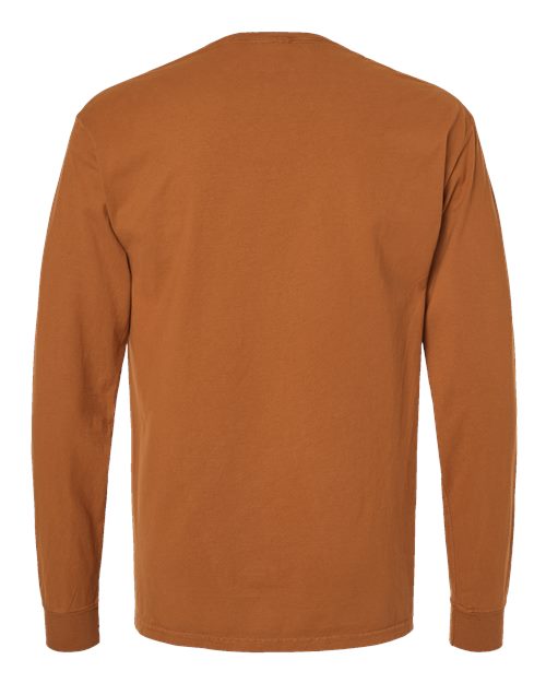 ComfortWash by Hanes Unisex Garment-Dyed Long Sleeve T-Shirt GDH200 - Texas Orange
