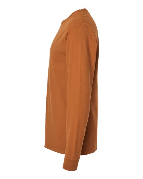 ComfortWash by Hanes Unisex Garment-Dyed Long Sleeve T-Shirt GDH200 - Texas Orange