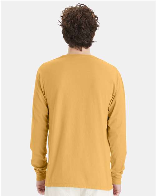 ComfortWash by Hanes Unisex Garment-Dyed Long Sleeve T-Shirt GDH200 - Artisan Gold