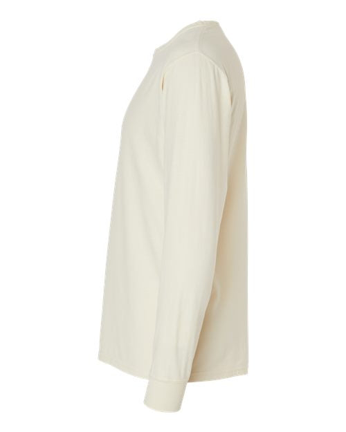ComfortWash by Hanes Unisex Garment-Dyed Long Sleeve T-Shirt GDH200 - Parchment