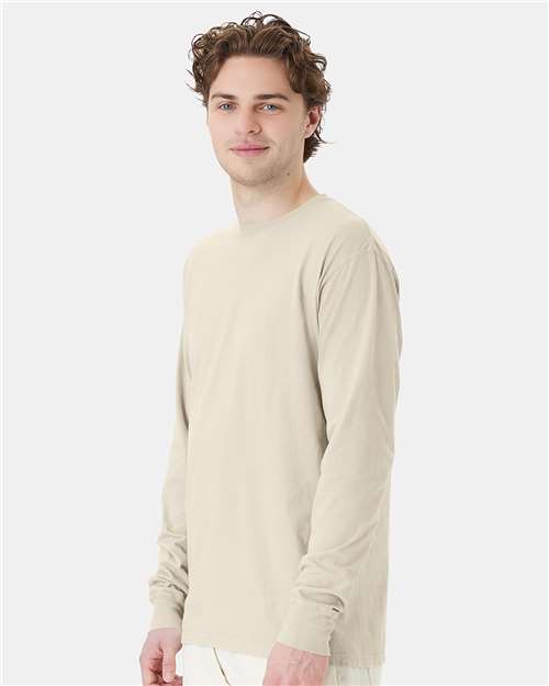 ComfortWash by Hanes Unisex Garment-Dyed Long Sleeve T-Shirt GDH200 - Parchment