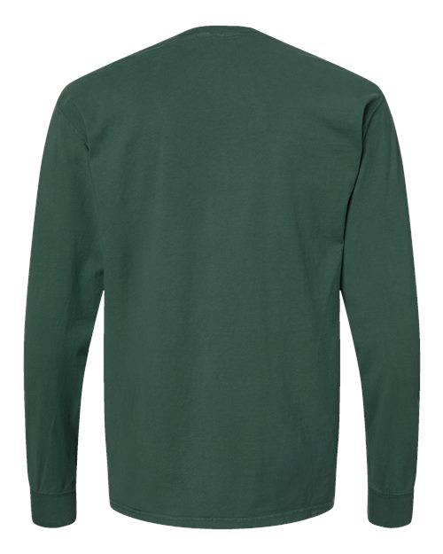 ComfortWash by Hanes Unisex Garment-Dyed Long Sleeve T-Shirt GDH200 - Field Green