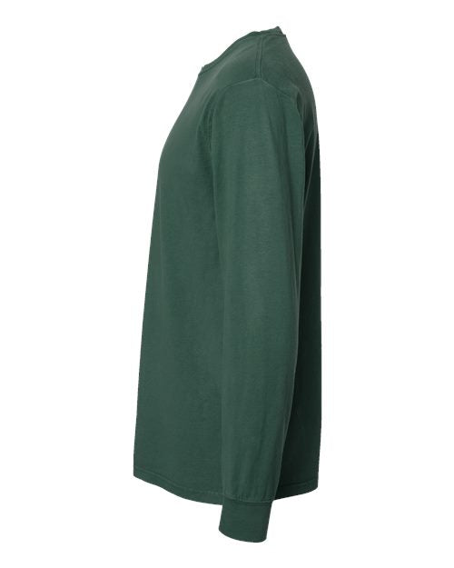 ComfortWash by Hanes Unisex Garment-Dyed Long Sleeve T-Shirt GDH200 - Field Green
