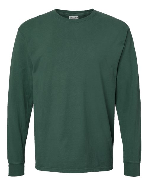 ComfortWash by Hanes Unisex Garment-Dyed Long Sleeve T-Shirt GDH200 - Field Green