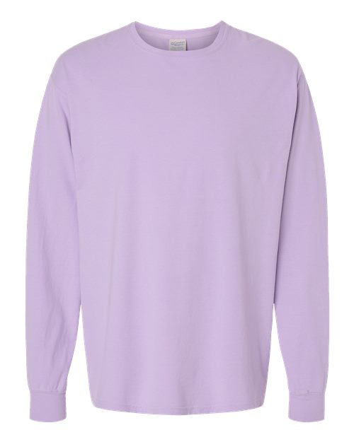 ComfortWash by Hanes Unisex Garment-Dyed Long Sleeve T-Shirt GDH200 - Future Lavender