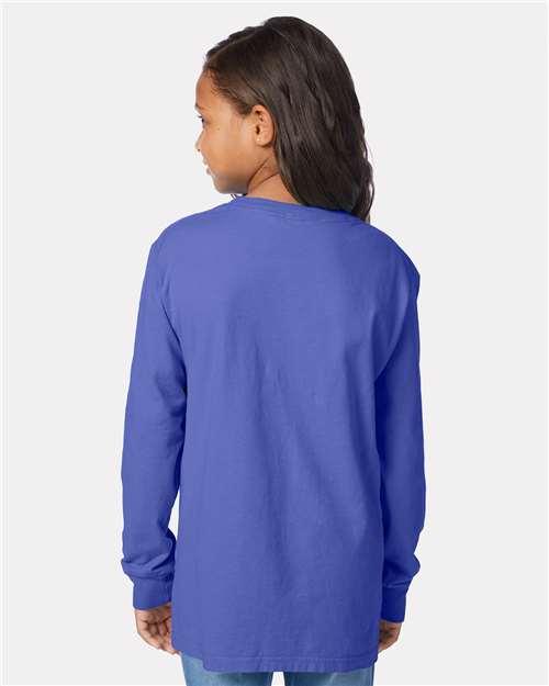 ComfortWash by Hanes Youth Garment-Dyed Long Sleeve T-Shirt GDH275