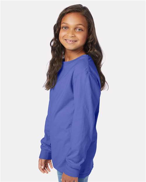 ComfortWash by Hanes Youth Garment-Dyed Long Sleeve T-Shirt GDH275