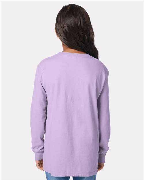 ComfortWash by Hanes Youth Garment-Dyed Long Sleeve T-Shirt GDH275