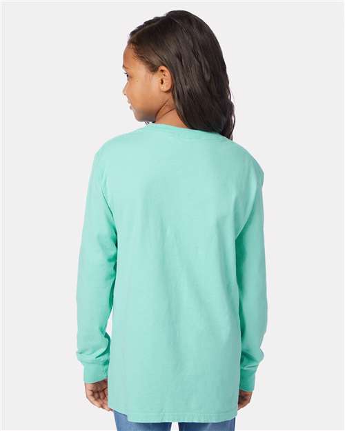 ComfortWash by Hanes Youth Garment-Dyed Long Sleeve T-Shirt GDH275