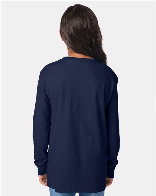 ComfortWash by Hanes Youth Garment-Dyed Long Sleeve T-Shirt GDH275