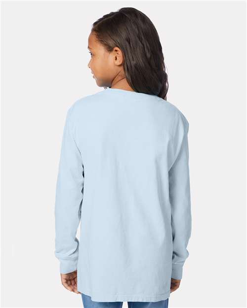 ComfortWash by Hanes Youth Garment-Dyed Long Sleeve T-Shirt GDH275