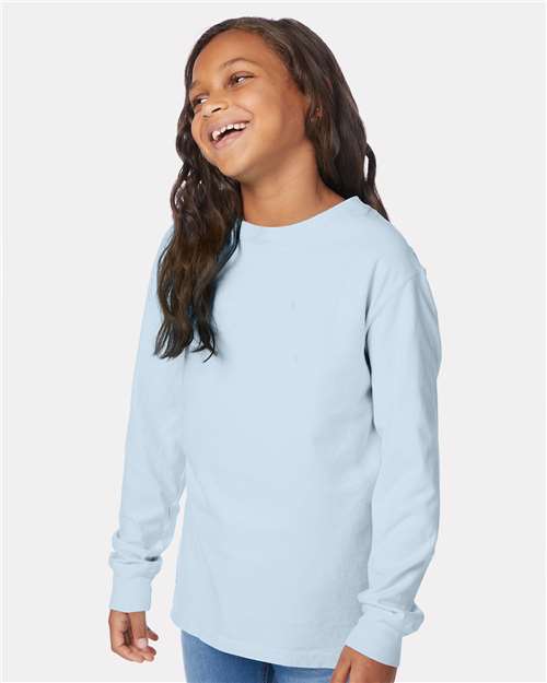 ComfortWash by Hanes Youth Garment-Dyed Long Sleeve T-Shirt GDH275