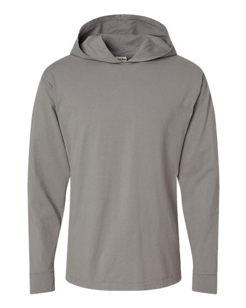 ComfortWash by Hanes Unisex Garment-Dyed Jersey Hooded Long Sleeve T-Shirt GDH280