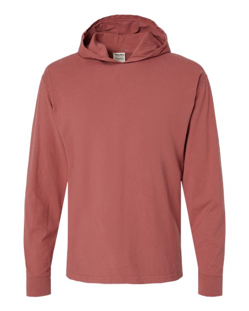 ComfortWash by Hanes Unisex Garment-Dyed Jersey Hooded Long Sleeve T-Shirt GDH280