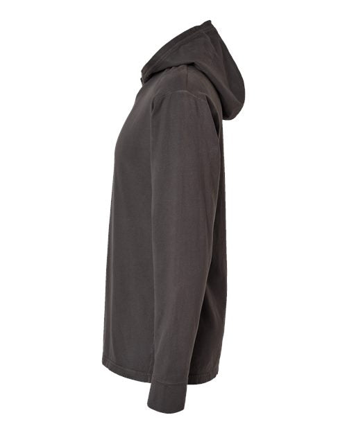 ComfortWash by Hanes Unisex Garment-Dyed Jersey Hooded Long Sleeve T-Shirt GDH280
