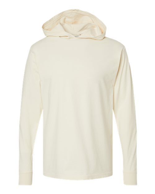 ComfortWash by Hanes Unisex Garment-Dyed Jersey Hooded Long Sleeve T-Shirt GDH280