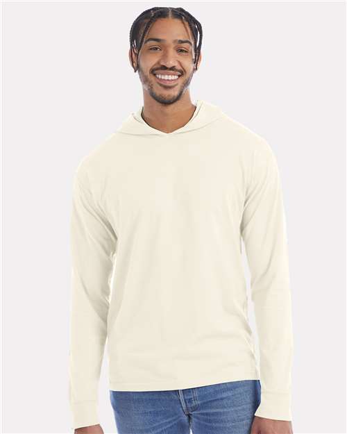 ComfortWash by Hanes Unisex Garment-Dyed Jersey Hooded Long Sleeve T-Shirt GDH280