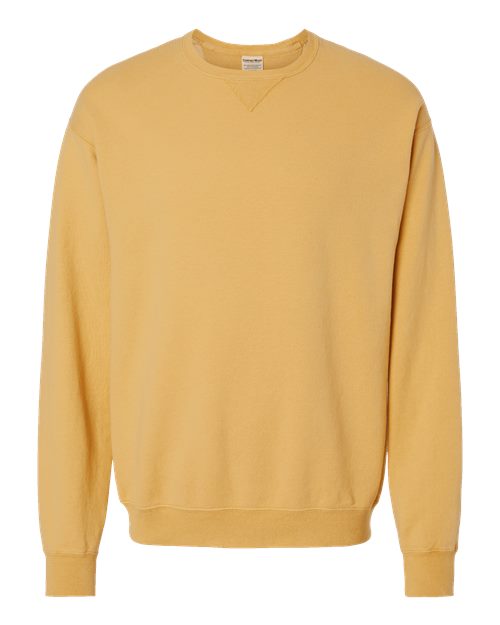 ComfortWash by Hanes Unisex Garment-Dyed Crewneck Sweatshirt GDH400 - Artisan Gold