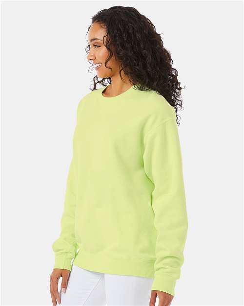 ComfortWash by Hanes Unisex Garment-Dyed Crewneck Sweatshirt GDH400 - Chic Lime