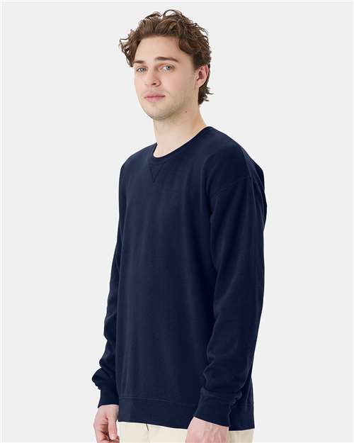 ComfortWash by Hanes Unisex Garment-Dyed Crewneck Sweatshirt GDH400 - Navy