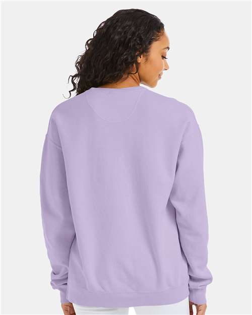 ComfortWash by Hanes Unisex Garment-Dyed Crewneck Sweatshirt GDH400 - Future Lavender