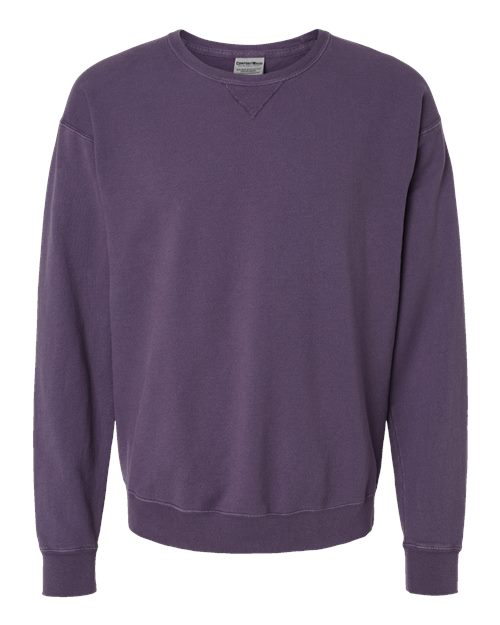 ComfortWash by Hanes Unisex Garment-Dyed Crewneck Sweatshirt GDH400 - Grape Soda