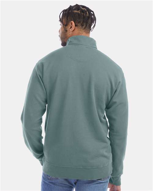 ComfortWash by Hanes Unisex Garment-Dyed Quarter-Zip Sweatshirt GDH425