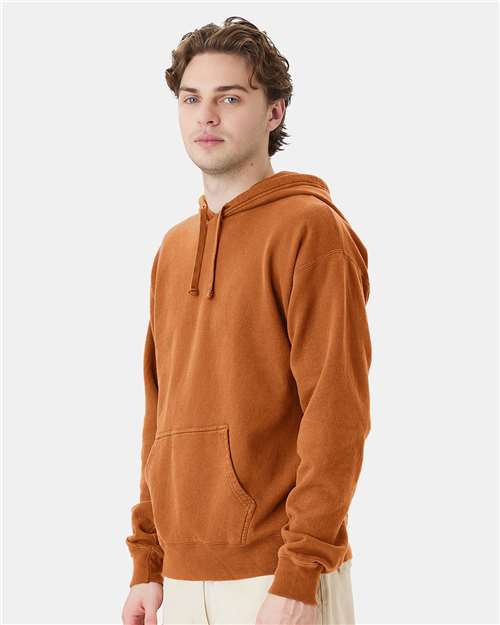 ComfortWash by Hanes Unisex Garment-Dyed Hooded Sweatshirt GDH450 - Texas Orange