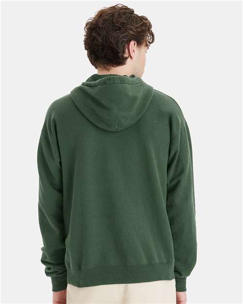 ComfortWash by Hanes Unisex Garment-Dyed Hooded Sweatshirt GDH450 - Field Green