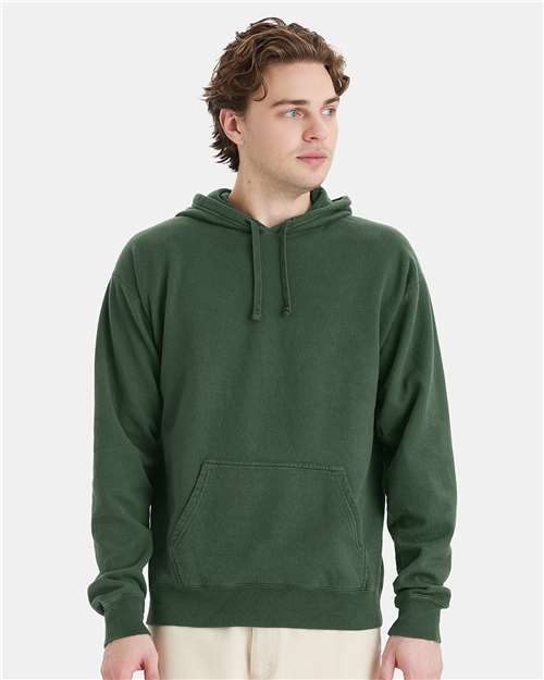 ComfortWash by Hanes Unisex Garment-Dyed Hooded Sweatshirt GDH450 - Field Green