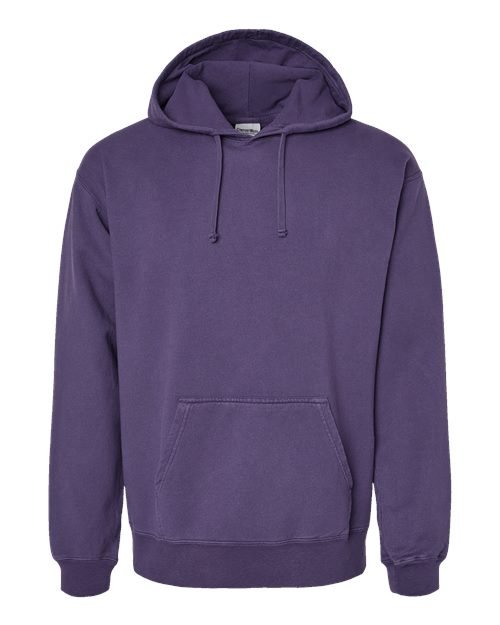 ComfortWash by Hanes Unisex Garment-Dyed Hooded Sweatshirt GDH450 - Grape Soda
