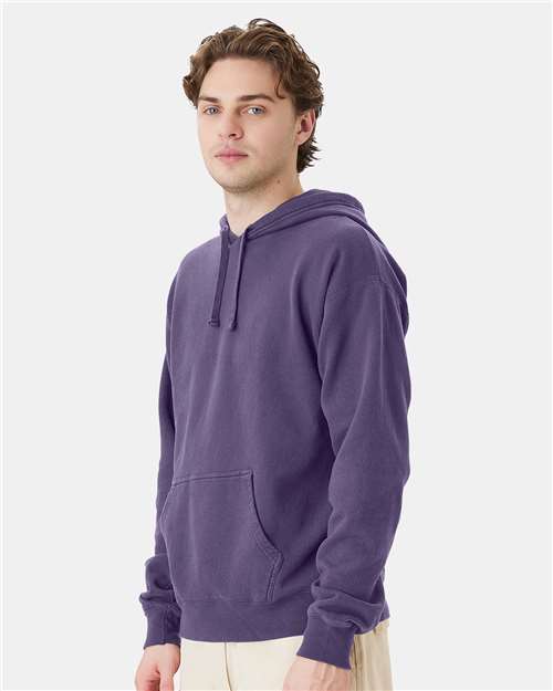 ComfortWash by Hanes Unisex Garment-Dyed Hooded Sweatshirt GDH450 - Grape Soda