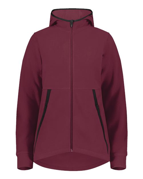Augusta Sportswear Women's Eco Revive™ Polar Fleece Hooded Full-Zip Jacket 6860