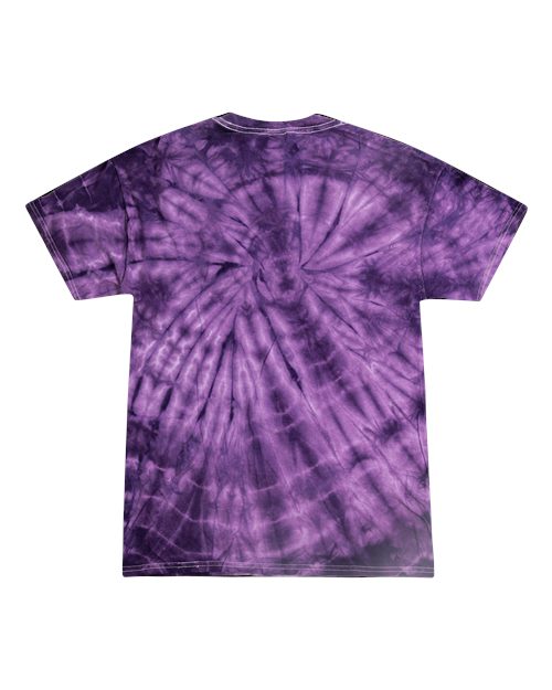 Colortone Youth Multi-Color Tie-Dyed T-Shirt 1000Y - Spider Purple