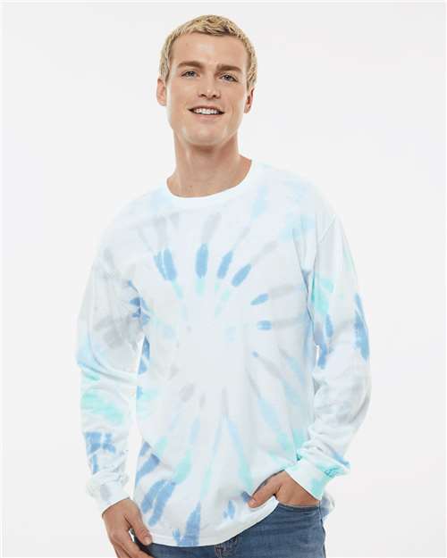 Colortone Unisex Tie-Dyed Long Sleeve T-Shirt 2000