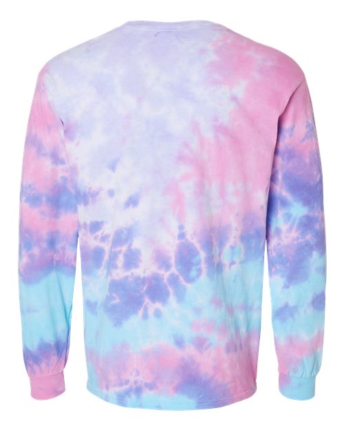 Colortone Unisex Tie-Dyed Long Sleeve T-Shirt 2000 - Cotton Candy