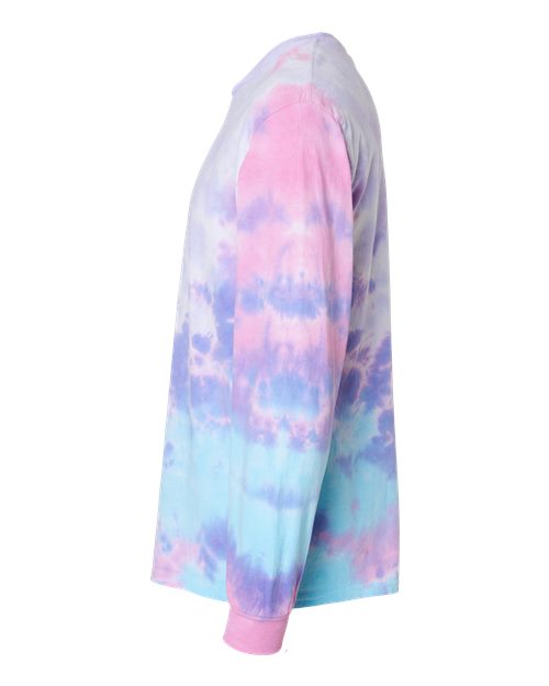 Colortone Unisex Tie-Dyed Long Sleeve T-Shirt 2000 - Cotton Candy