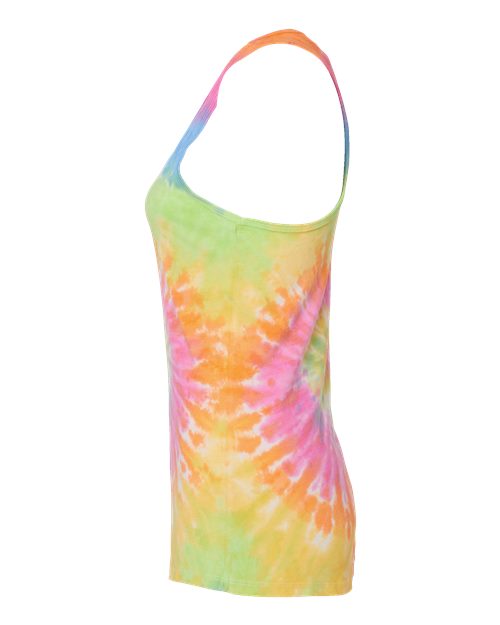 Colortone Women's Tie-Dyed Racerback Tank Top 3400