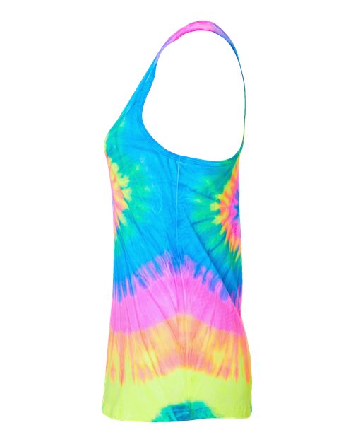 Colortone Women's Tie-Dyed Racerback Tank Top 3400