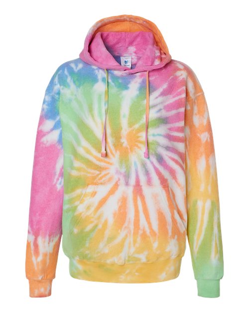 Colortone Unisex Tie-Dyed Cloud Fleece Hooded Sweatshirt 8600